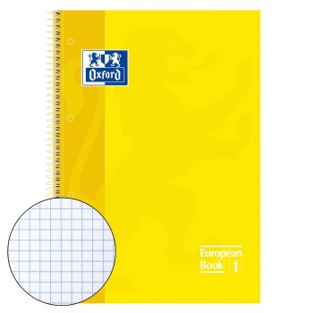 BLOC Fº MICROPERFORADO TAPA EXTRADURA CUADRO 5X5 80H CLASSIC AMARILLO OXFORD 100430200