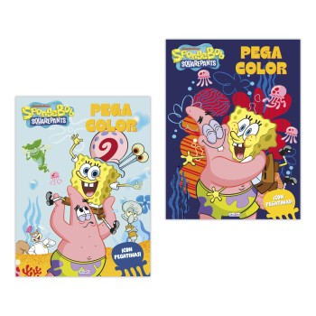 LIBRO PEGACOLOR BOB ESPONJA SALDAÑA LD1069
