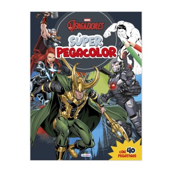LIBRO SUPER PEGACOLOR VENGADORES SALDAÑA LD1016