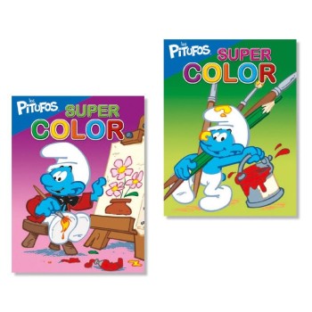LIBRO PITUFOS SÚPER COLOR SALDAÑA LD0266