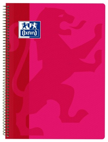 BLOC Fº TAPA PLÁSTICO CUADRO 4X4 80H CLASSIC FUCSIA OXFORD 400079664