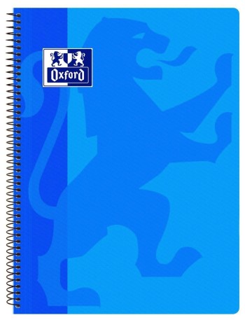 BLOC Fº TAPA PLÁSTICO CUADRO 4X4 80H CLASSIC TURQUESA OXFORD 400106965
