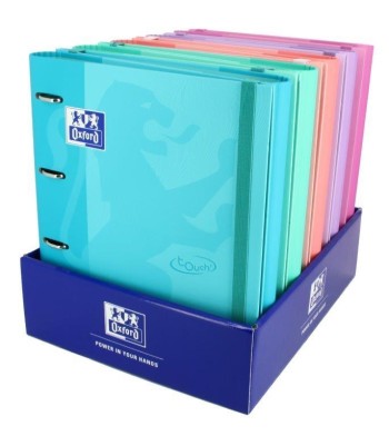 EXPOSITOR 10 CARPETA TOUCH COLORES PASTELES SURTIDA Fº 4A + RECAMBIO OXFORD 400119130