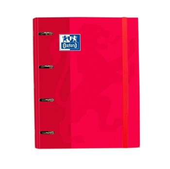 CARPETA Fº 4A TAPA EXTRADURA BRILLANTE CLASSIC ROJO + RECAMBIO OXFORD 186
