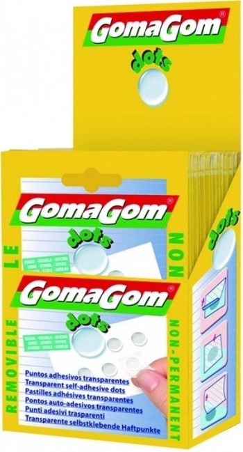 BLÍSTER PUNTOS DOTS TRANSP. REMOVIBLE GOMAGOM