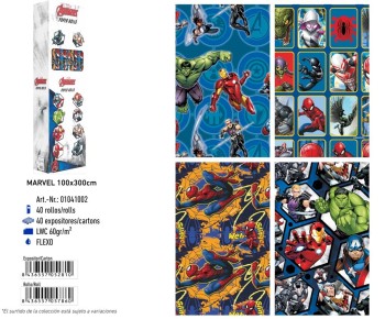 ROLLO PAPEL REGALO SPIDERMAN 100X300CM BASIKA