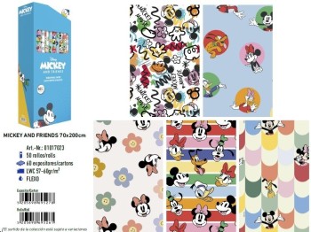 ROLLO PAPEL REGALO DISNEY 70X200CM BASIKA