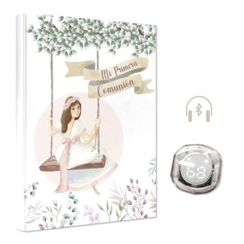 LIBRO COMUNION NIÑA COLUMPIO + AURICULARES ARGUVAL 48675