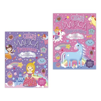 LIBRO DE ACTIVIDADES CHISPA MAGICA  CON PEGATINAS SALDAÑA CAD205