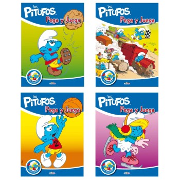 LIBRO PEGA Y JUEGA PITUFOS LD0426-2