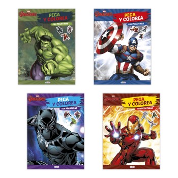 LIBRO PEGACOLOR LOS VENGADORES SALDAÑA LD1011