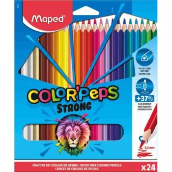 LÁPICES 24 COLORES COLORPEPS MAPED