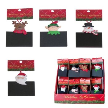 ADORNOS COLGANTES PIZARRITA NAVIDAD (EXP.72)  ARGUVAL 45017