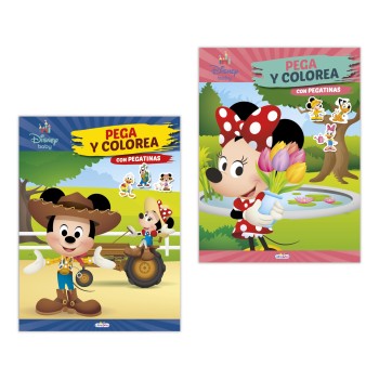 LIBRO DISNEY BABY PEGA Y COLOREA SALDAÑA LD1010