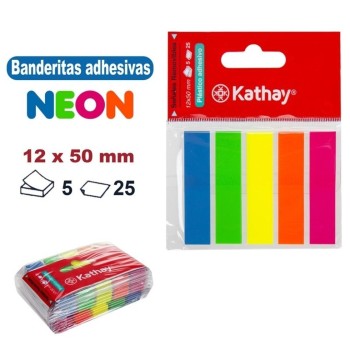 BLÍSTER BANDERAS ADHESIVAS MARCAPÁGINAS KATHAY 6199