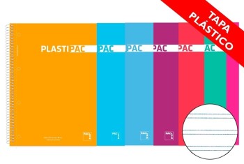 BLOC Fº TAPA PLÁSTICO PAUTA 3,5MM PLASTIPAC PACSA