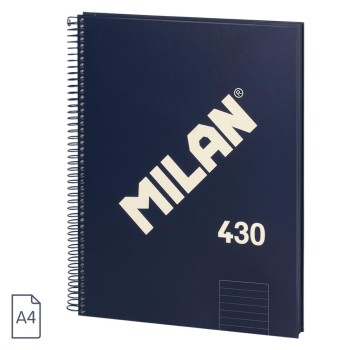 BLOC Fº MICROPERFORADO TAPA EXTRADURA HORIZONTAL 120HOJAS 95GRS COLOR AZUL MILAN 57142E120B
