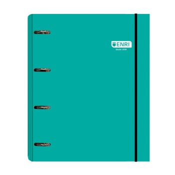 CARPETA Fº 4A TAPA EXTRADURA BRILLANTE + RECAMBIO VERDE ENRI 400186400