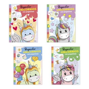 LIBRO PEGACOLOR UNICORNIOS CAD193