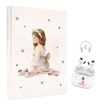 LIBRO COMUNION NIÑA BANDEROLA + AURICULARES ARGUVAL 49426