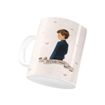 TAZA CERÁMICA NIÑO BANDEROLA COMUNIÓN ARGUVAL 49501