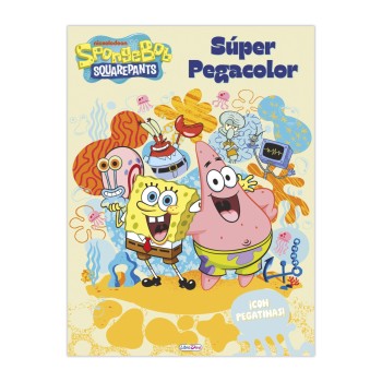 LIBRO SÚPER PEGACOLOR BOB ESPONJA SALDAÑA LD1070