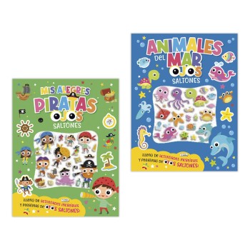 LIBRO ACTIVIDADES Y PEGATINAS OJOS SALTONES SALDAÑA CAD219