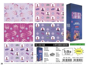 ROLLO PAPEL REGALO K-POP 70X200CM BASIKA