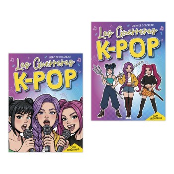 LIBRO PEGACOLOR K-POP LAS GUERRERAS SALDAÑA CAD252