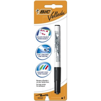 BLISTER 1 ROTULADOR PIZARRA NEGRO VELLEDA BIC 875579
