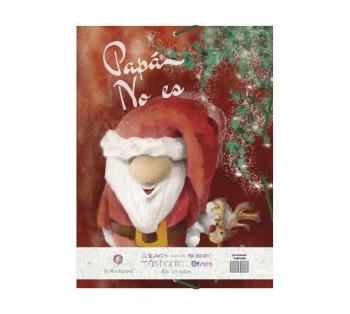 CARPETA Fº T.EXTRA. 3 SOLOPAS GOMILLA PAPÁ NO ES ROJA COLECCIÓN NAVIDAD TACMUN