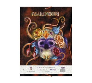 CARPETA Fº T.EXTRA. 3 SOLOPAS GOMILLA NEGRA COLECCIÓN HALLOWEEN TACMUN