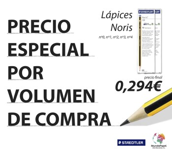 LÁPICES NORIS STAEDTLER PRECIO ESPECIAL POR VOLUMEN DE COMPRA