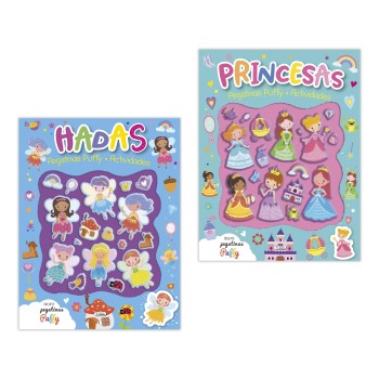 LIBRO PEGATINAS PUFFY HADAS Y PRINCESAS SALDAÑA CAD218
