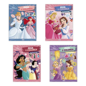 LIBRO PEGACOLOR PRINCESAS DISNEY SALDAÑA LD1062