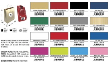 BOLSA REGALO KRAFT M COLOR NATURAL 27X12X37 ANDINA 02003131
