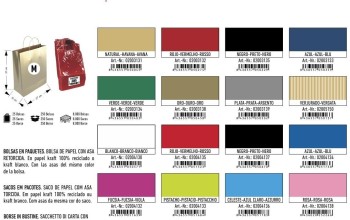 BOLSA REGALO KRAFT M COLOR ORO 27X12X37 ANDINA 02003138